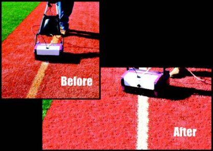 Removal and cleaning of dirty lines on synthetic turf